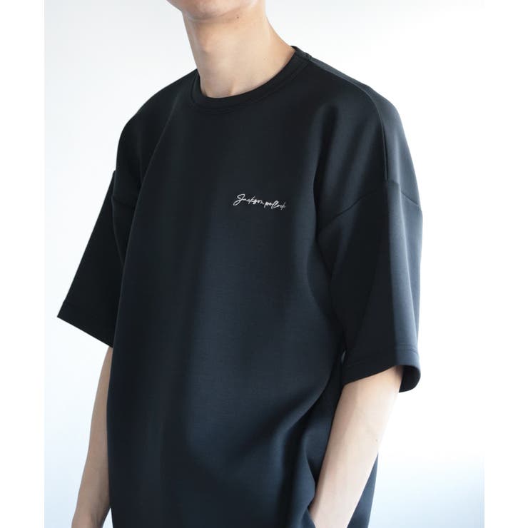 BLACK】『別注』グラフィックアートTシャツ(5分袖)E[品番：UBRW0010298