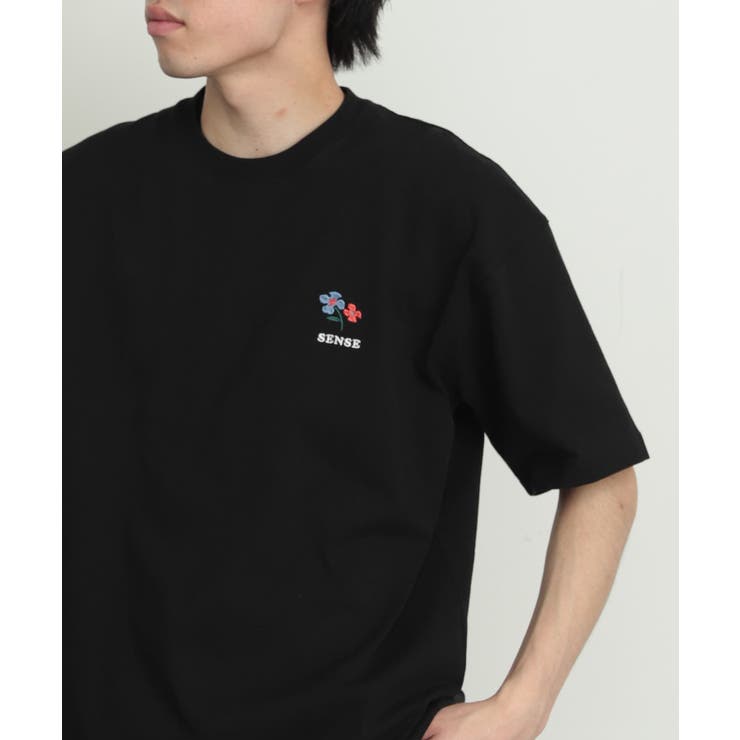 【PINK】『ユニセックス』ポップアートシシュウTシャツ(5分袖)A