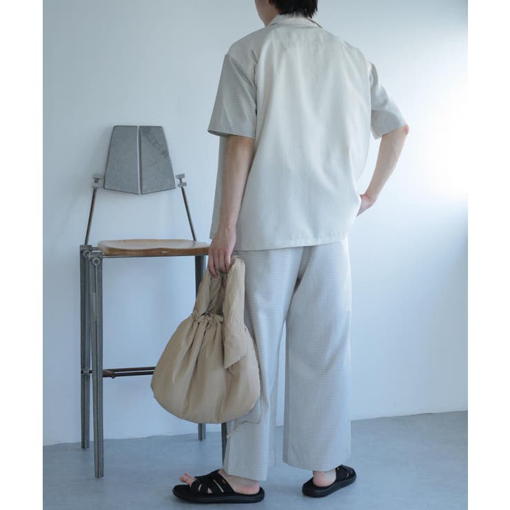 セットアップ対応』『イージーケア』チェックリネンライク