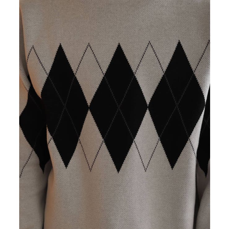 シュプリーム Argyle Crewneck Sweater アーガイルクルーネックニット