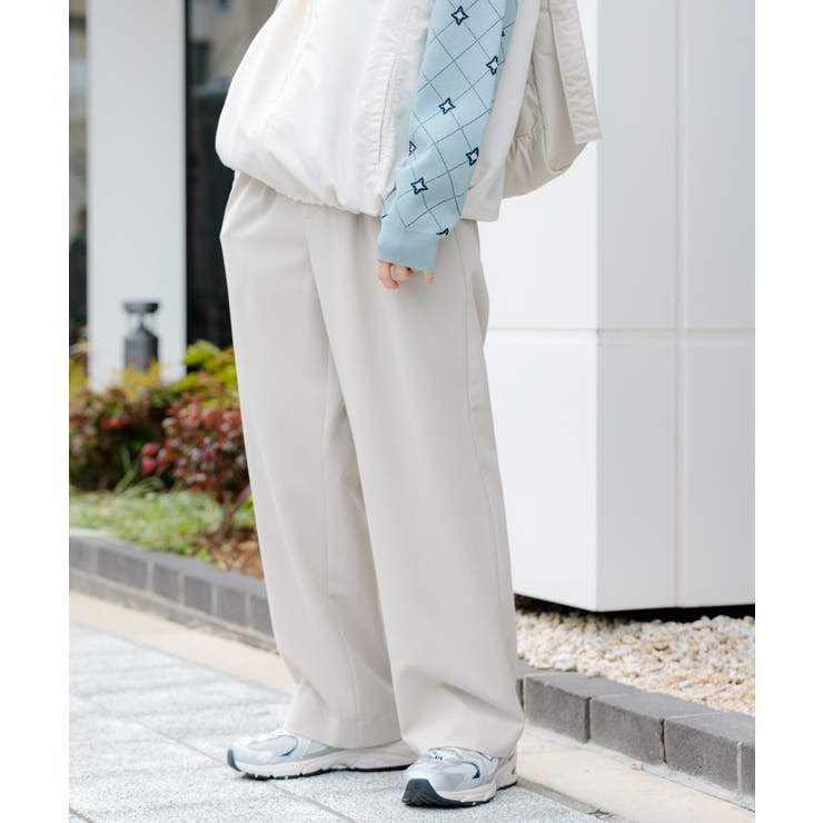 イージーケア』ダブルタックワイドパンツ[品番：UBRW0011526