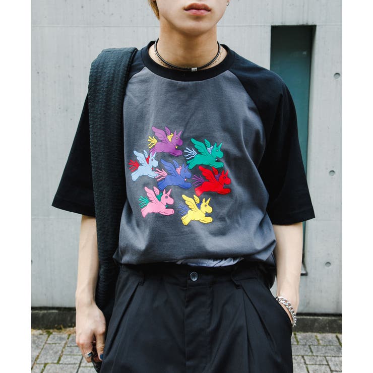 美品 定価6万 CHET LO チェット・ロー 23AW SPIKY LUREZ RAGLAN