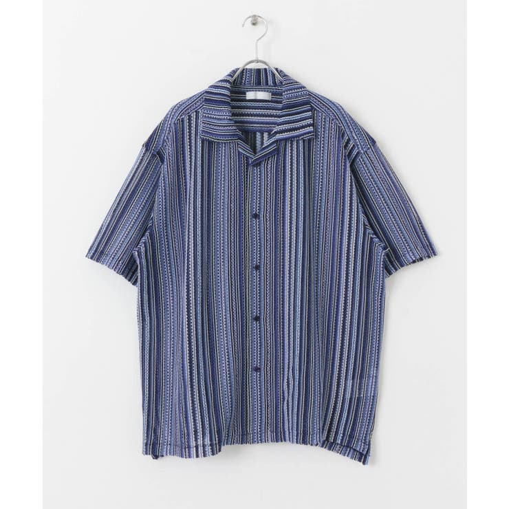 ユニセックス』『洗濯可』アソートレースオープンカラーシャツ(5分袖 