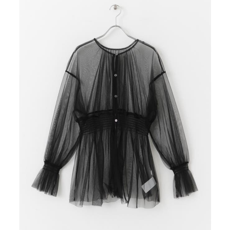 ウエストマークチュールチュニックトップ[品番：UBRW0011814