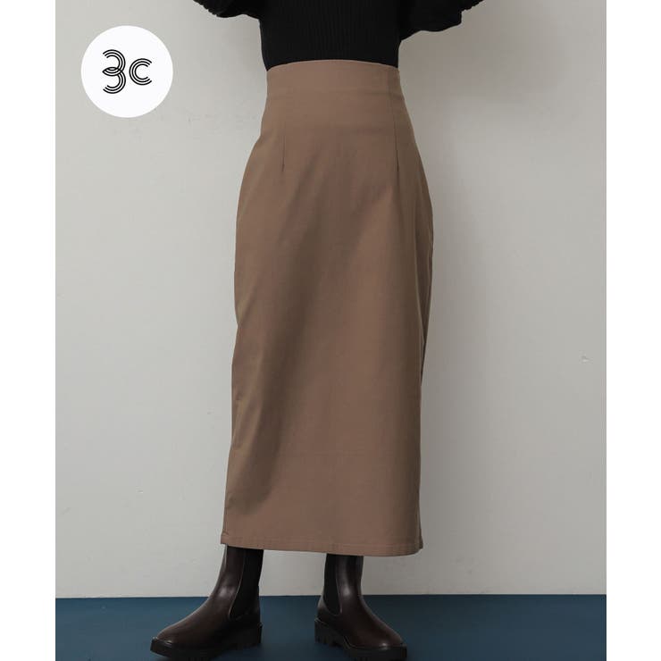 ストレッチサスツキハイウエストスカート[品番：UBRW0012064