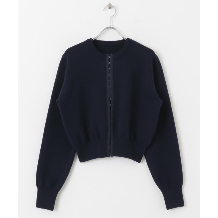 フロントホックストレッチカーディガン[品番：UBRW0012398