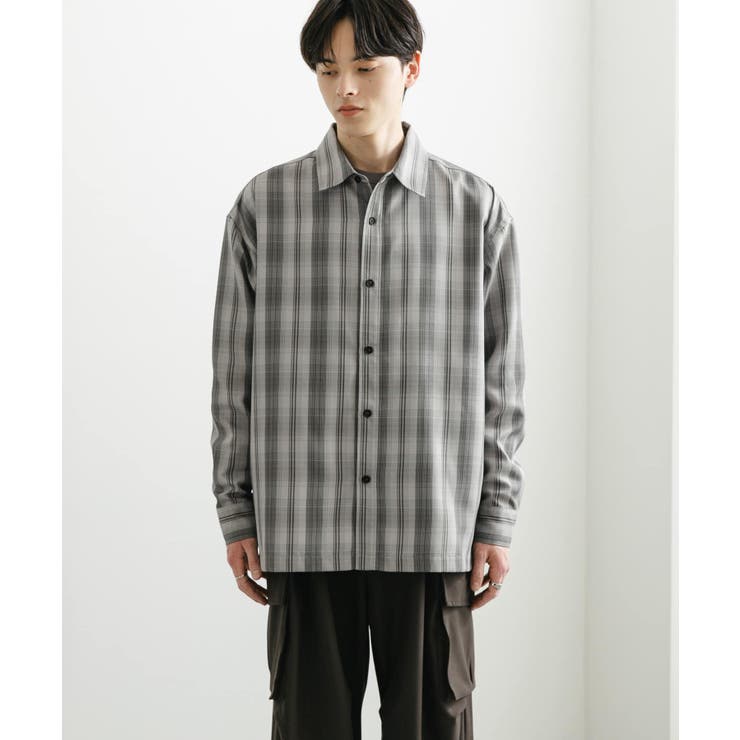 オンブレチェックルーズシャツ[品番：UBRW0012770]｜SENSE OF