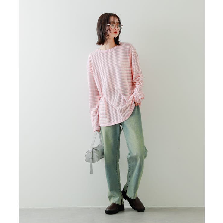 Sheer Border T Shirt（Tシャツ／カットソー）｜L'Appartement