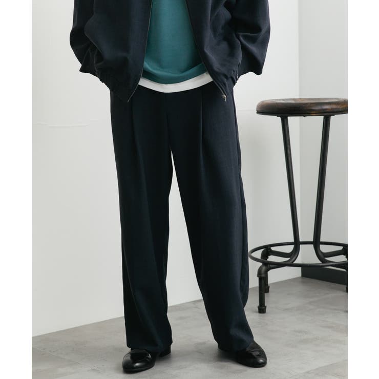 UR TECH DRYLUXE』 リネンライクワイドパンツ[品番：UBRW0012950