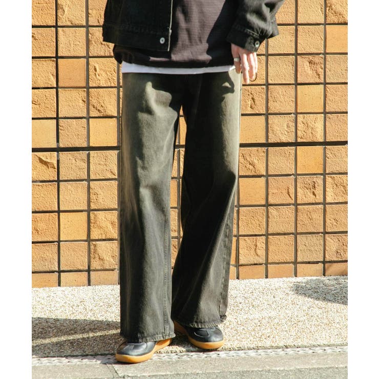 ヴィンテージライクデニムワイドパンツ[品番：UBRW0013017