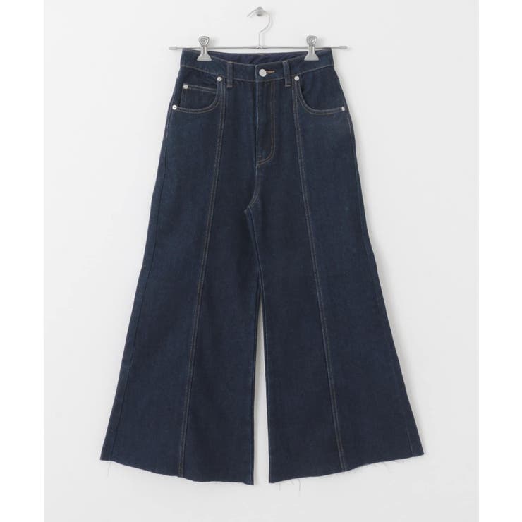 YSL Rive 2005SS サンローラン リネン フレア デニムパンツ 48 YSL Rive 2005SS サンローラン リネン フレア デニムパンツ 48