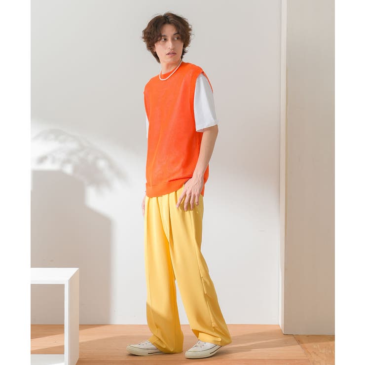 カラフルメッシュニットベスト[品番：UBRW0009593]｜SENSE OF