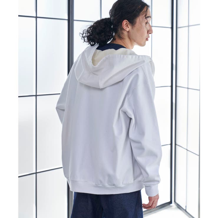 Uiscel フィルム裏毛ボリュームジップパーカー[品番