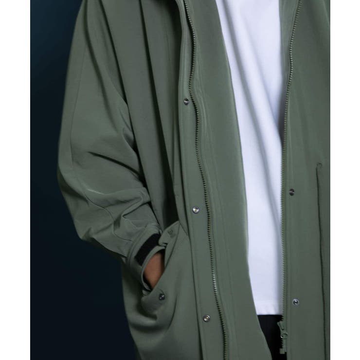 Uiscel 撥水スタンドカラーロングコート[品番：UBRW0008464