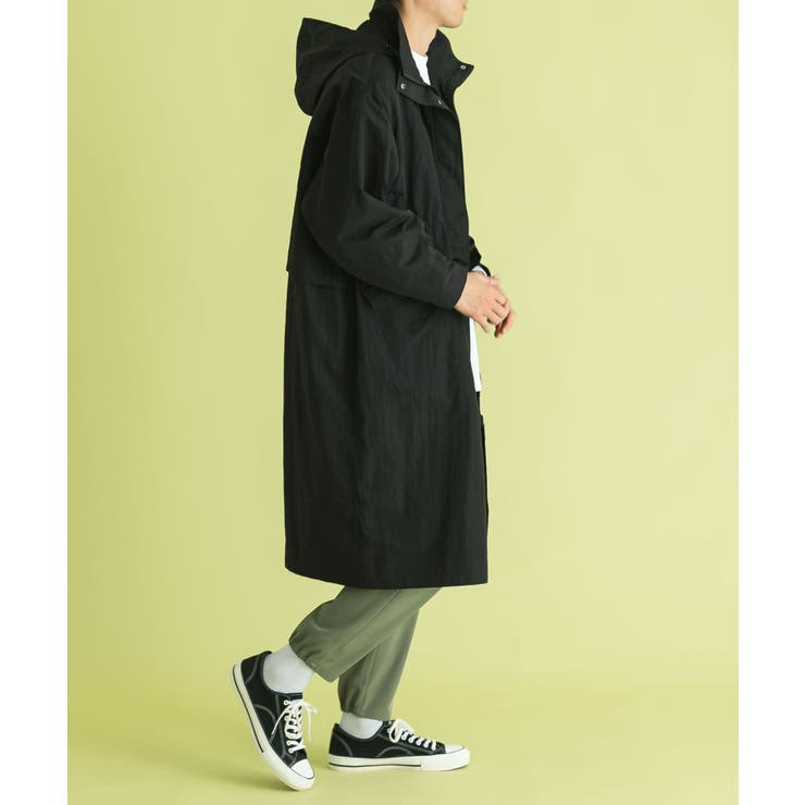 Uiscel ボリュームスタンドカラーロングコート[品番