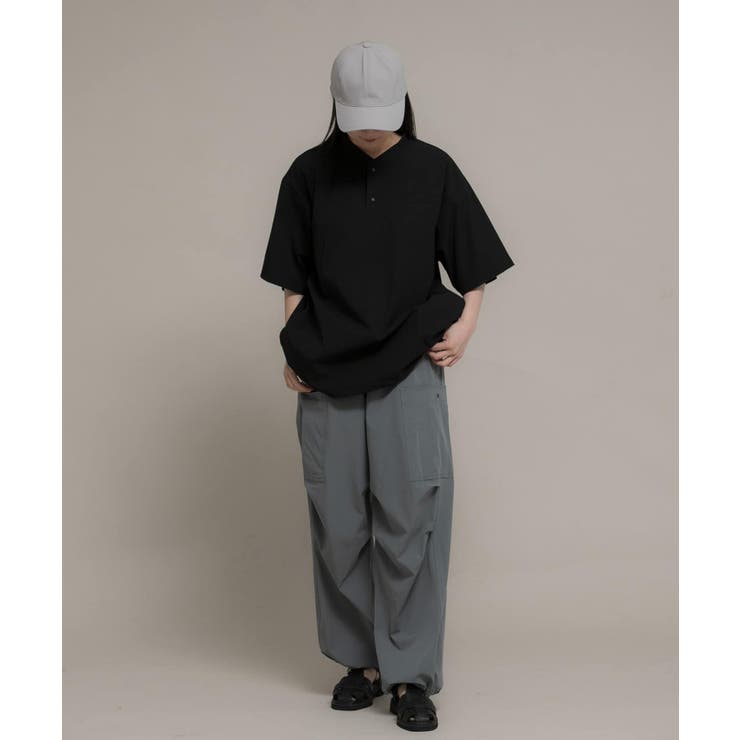 KHAKI】『ユニセックス』Uiscel 4WAYストレッチカーゴパンツ[品番