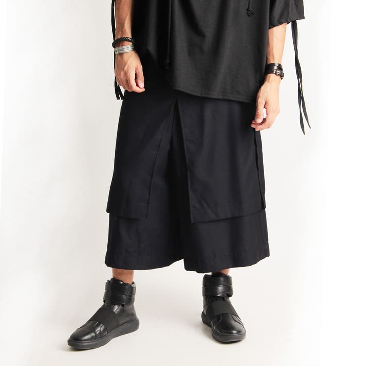 日本製 ブラックレイヤードワイドパンツワイドパンツ 品番 Vl Valletta バレッタ のメンズ ファッション通販 Shoplist ショップリスト