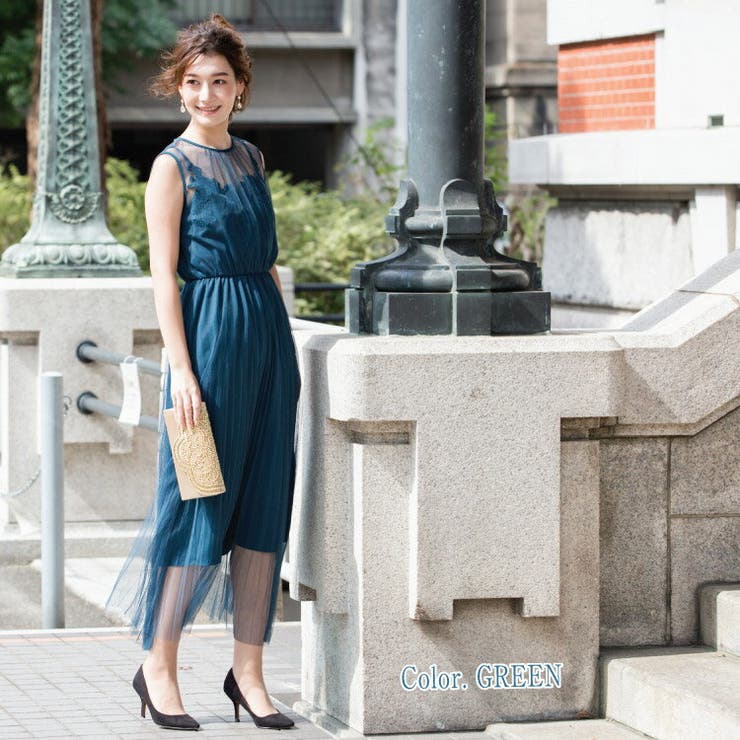 チュール重ねモチーフ ワンピース パーティードレス 品番 Becw Clarissa クラリッサ のレディースファッション通販 Shoplist ショップリスト