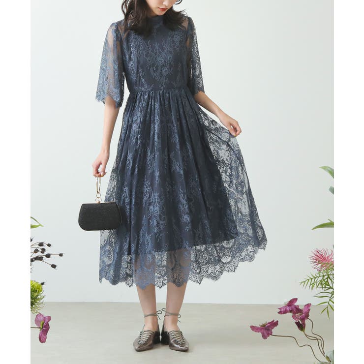レース ドレス ワンピースドレス[品番：BECW0001151]｜kana