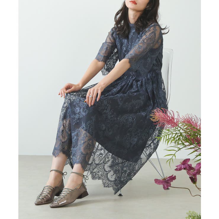 レース ドレス ワンピースドレス[品番：BECW0001151]｜kana