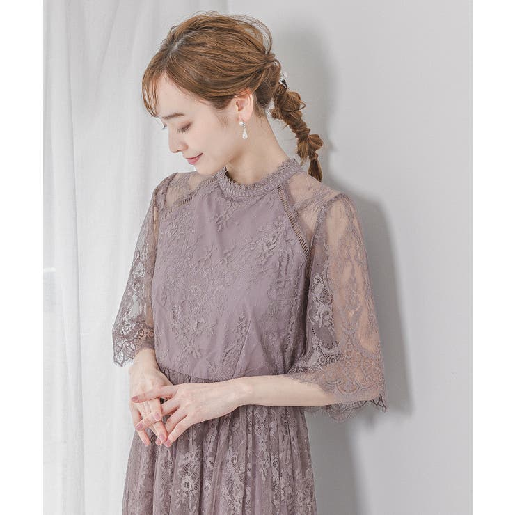 レース ドレス ワンピースドレス[品番：BECW0001151]｜kana