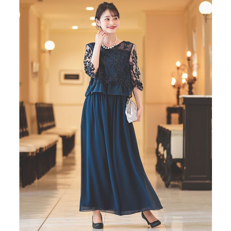kana カナ　M レース セットアップ パンツ パーティー ドレス 結婚式 幾何学柄 レース セットアップ パンツ パーティー ドレス 結婚式