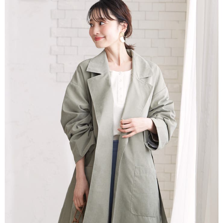 サイドスリット ビッグ ロングコート 品番 Becw Clarissa クラリッサ のレディース ファッション通販 Shoplist ショップリスト