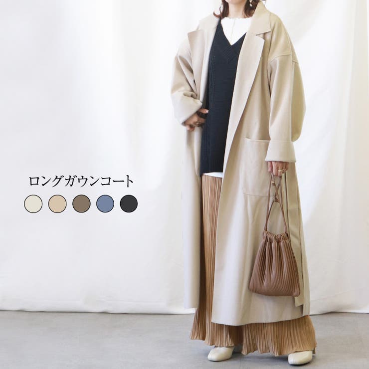ビッグシルエット チテーラード コート[品番：BECW0001063