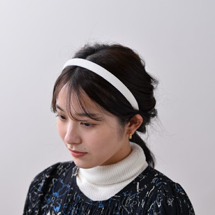 人気スポー新作 ベロアカチューシャ 細め カチューシャ[品番：BECW0010148 ヘアアクセサリー