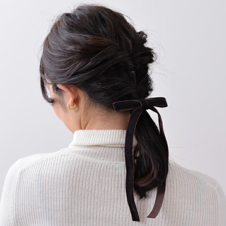 ベロア リボン ヘアゴム[品番：BECW0010149]｜kana（カナ）のレディースファッション通販｜SHOPLIST（ショップリスト）