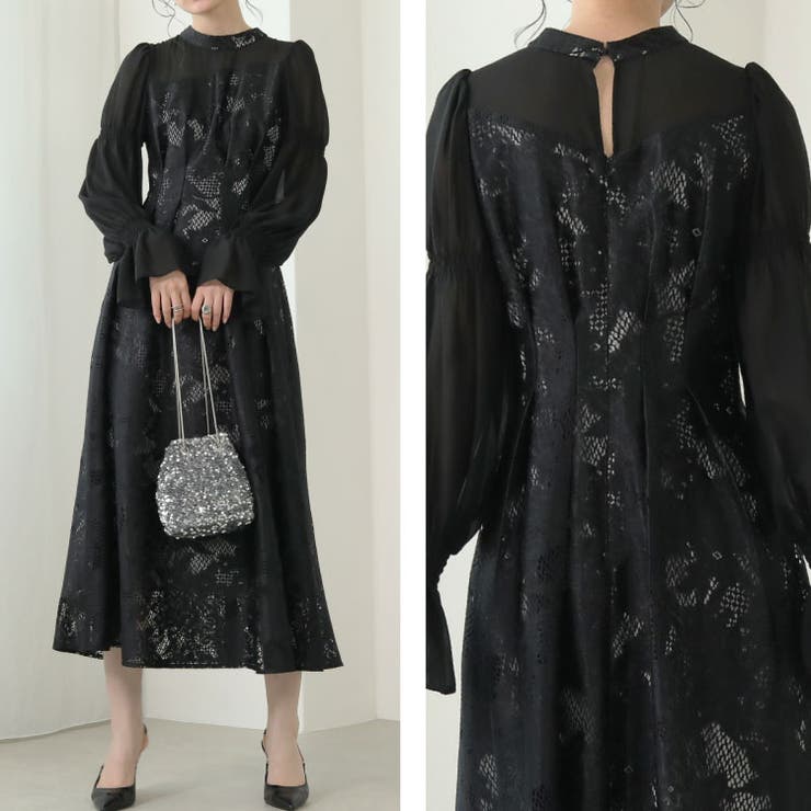 パーティードレス 結婚式 シフォン[品番：BECW0010290]｜kana