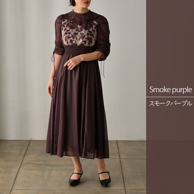 パーティードレス 結婚式 シフォン[品番：BECW0010160]｜kana