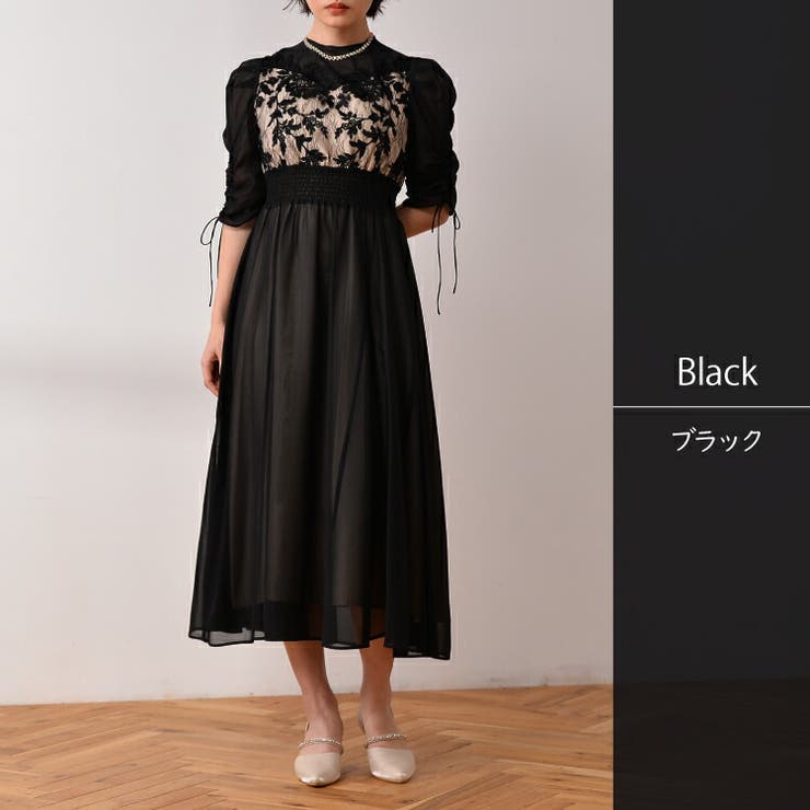 パーティードレス 結婚式 シフォン[品番：BECW0010160]｜kana