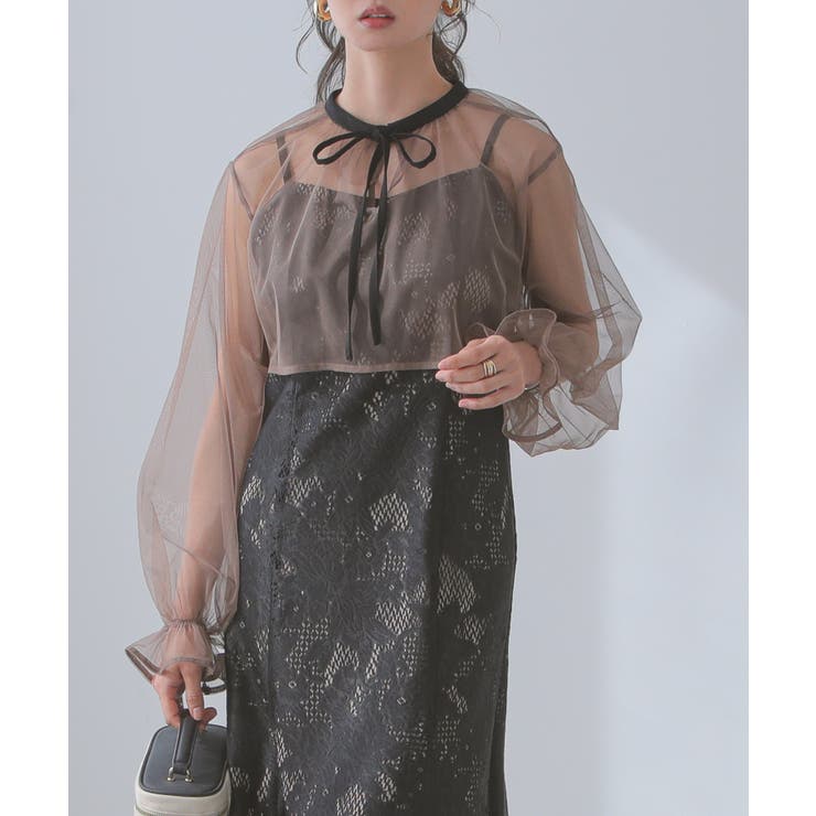 パーティードレス 結婚式 シフォンボレロ[品番：BECW0010139]｜kana