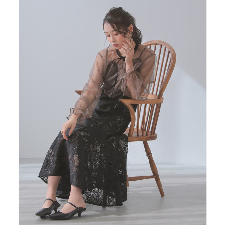 パーティードレス 結婚式 シフォンボレロ[品番：BECW0010139]｜kana