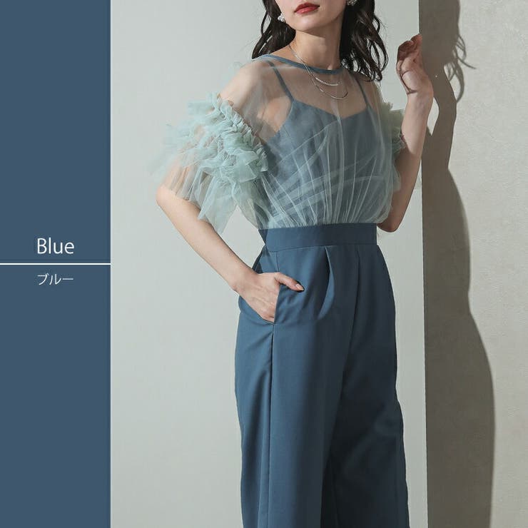 パンツドレス パーティードレス 結婚式[品番：BECW0010376]｜kana（カナ）のレディースファッション通販｜SHOPLIST（ショップリスト）