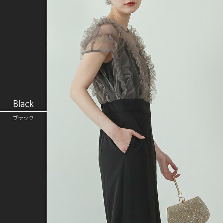 パンツドレス パーティードレス 結婚式[品番：BECW0010376