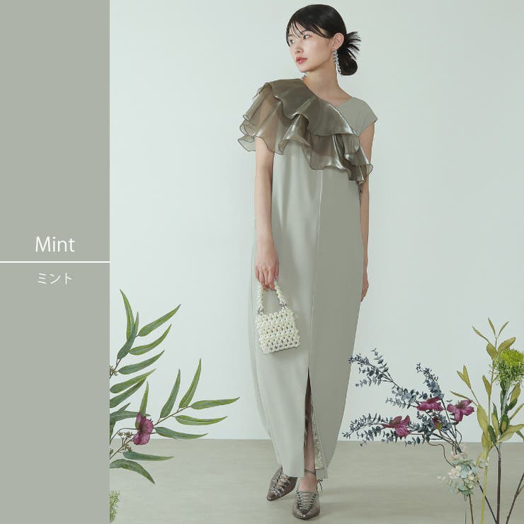 【メーカー包装済】 パーティードレス 結婚式 ロング[品番：BECW0010383]｜kana ワンピース