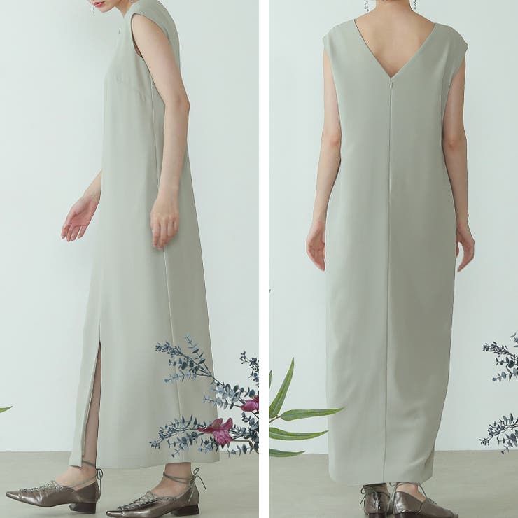 商品画像：kana ドレス 3Way ビスチェ風 ロング フレア ワンピース 3