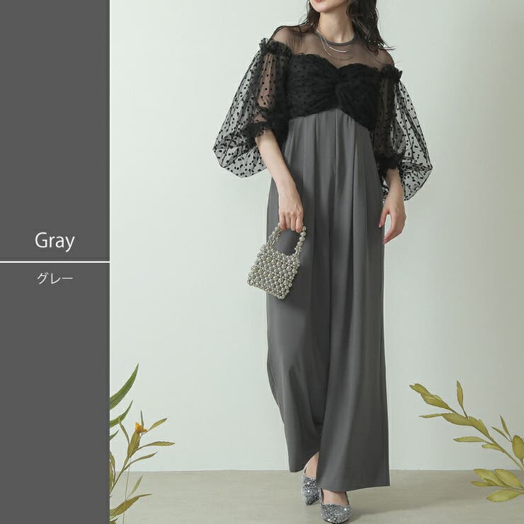 グレー | 新作 パンツドレス パーティードレス | kana
