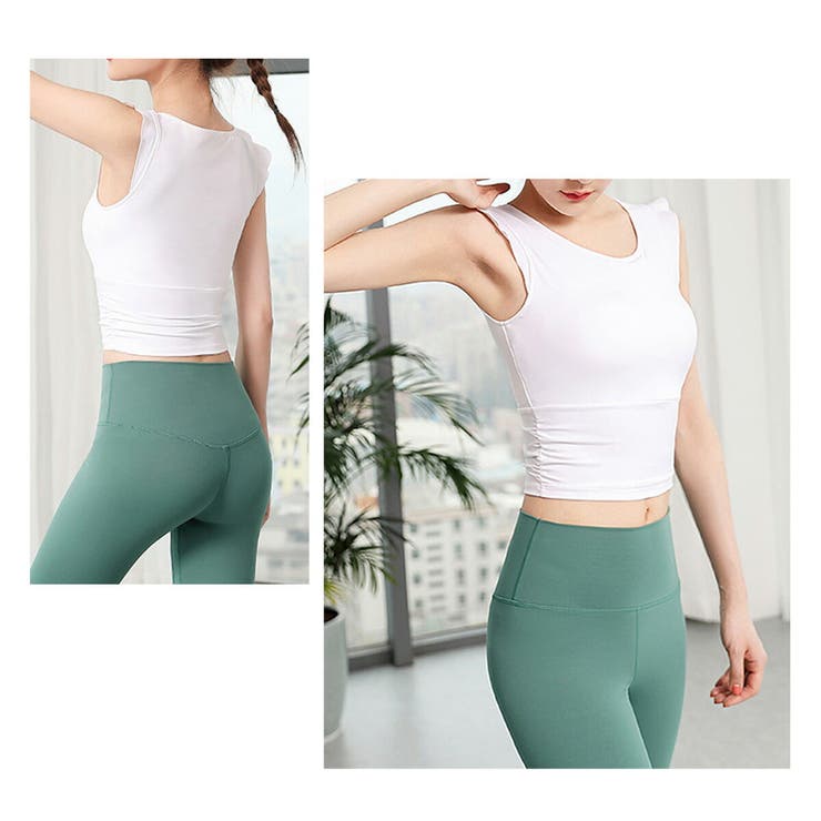 ヨガトップス カップ付き かわいい | VEROMAN FIT | 詳細画像7 
