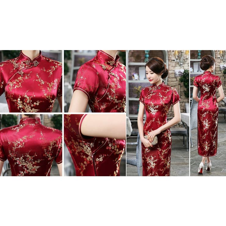 赤紫 | チャイナドレス コスプレ ハロウィン | VEROMAN FIT