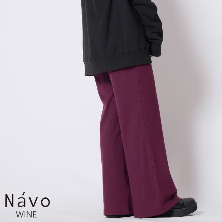 Navo×KANGOL REWARDコラボ リブテレコパンツ | LIVERTINEAGE | 詳細画像14 