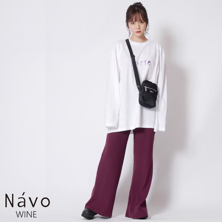 Navo×KANGOL REWARDコラボ リブテレコパンツ | LIVERTINEAGE | 詳細画像17 