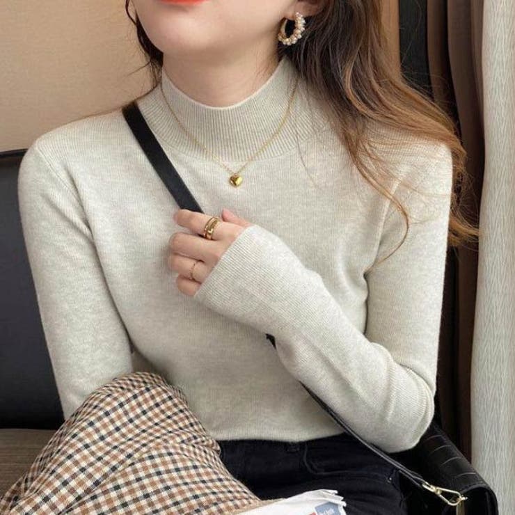 GRY | ニット ハイネック タートルネック | VICTORIA