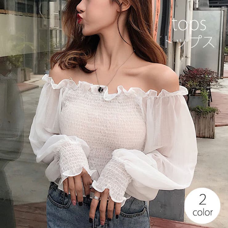 オフショルダー トップス 春[品番：VCTW0003154]｜VICTORIA