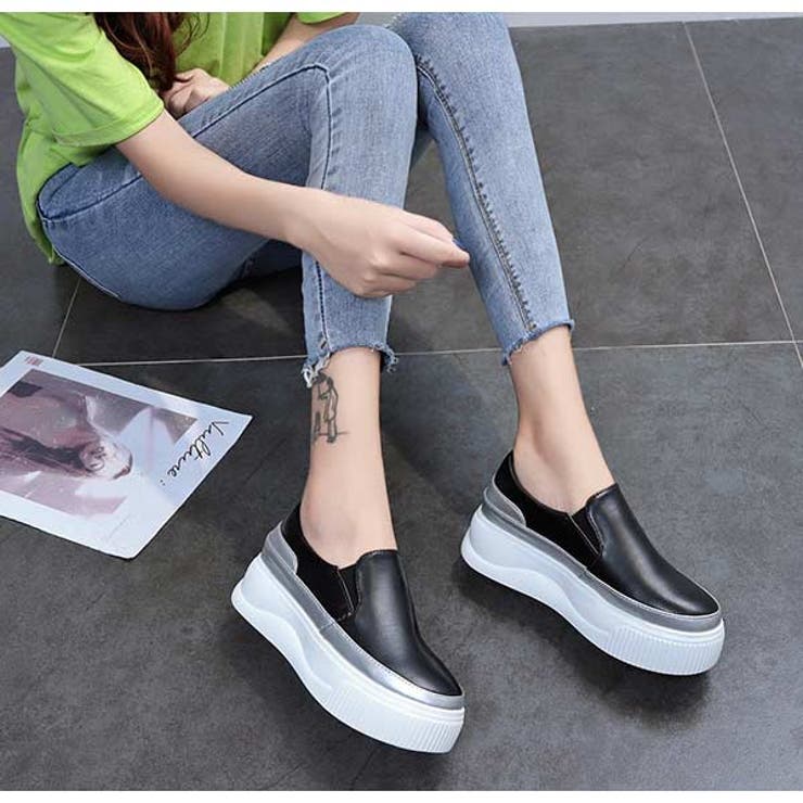 スリッポン 厚底 スニーカー[品番：VCTW0004071]｜VICTORIA