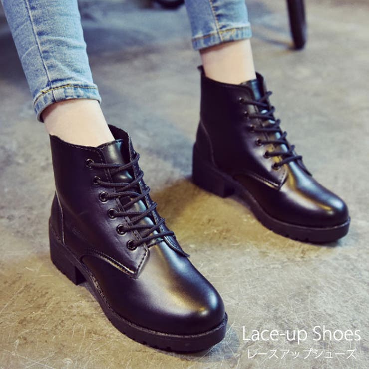 ショートブーツ レースアップ 靴[品番：VCTW0003399]｜VICTORIA