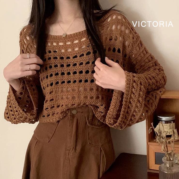 メッシュ ニット トップス | VICTORIA | 詳細画像7 