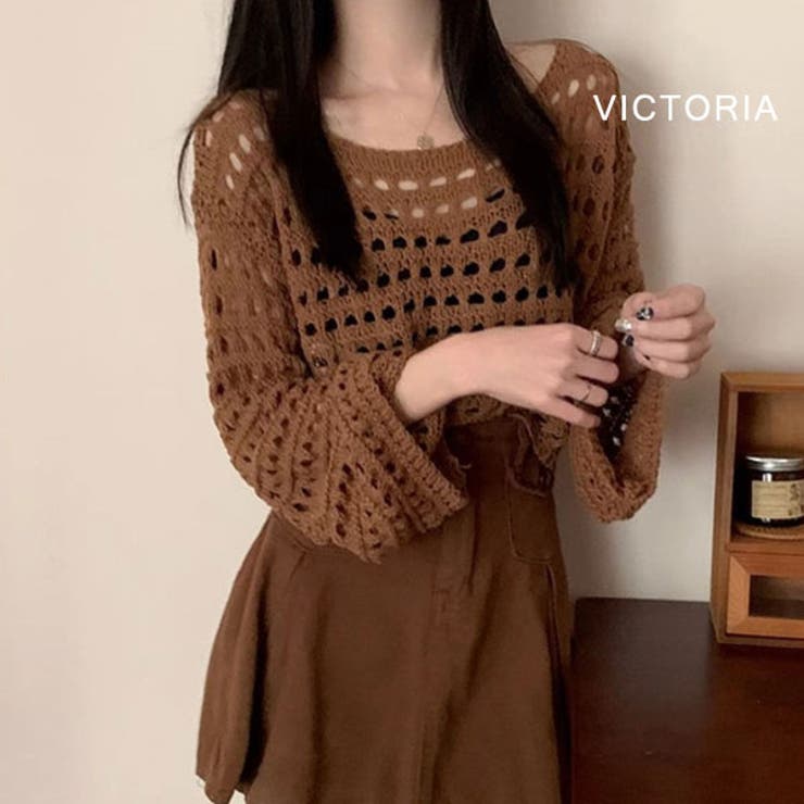 メッシュ ニット トップス | VICTORIA | 詳細画像8 